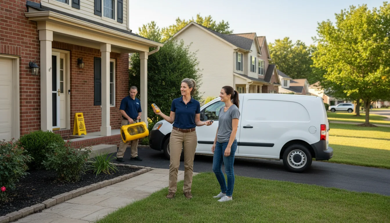 Residential water damage restoration in Casas Adobes, AZ
